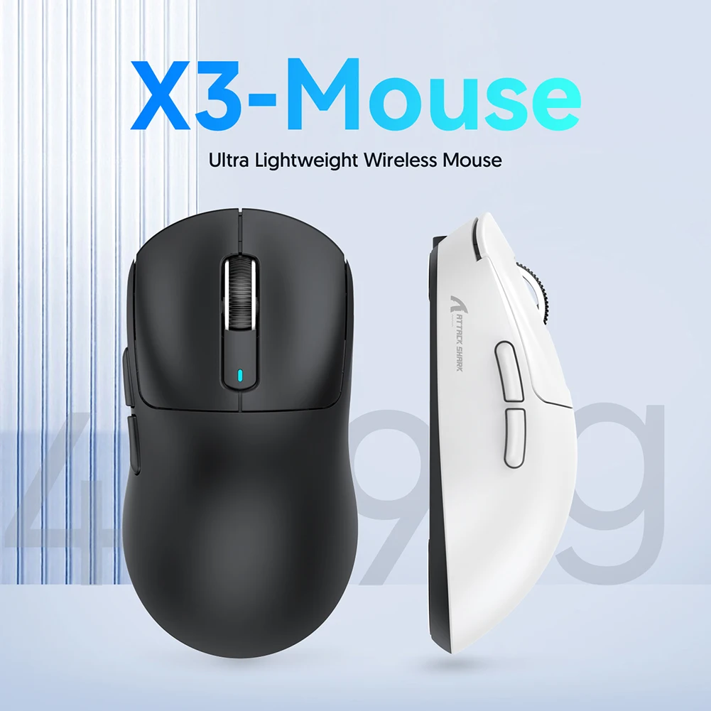 

Wireless 2.4GHz Mouse 800-26000DPI 3 Modes Optical Mice 6 Gears Adjustable DPI Bluetooth-Compatible for ESports Gaming Office