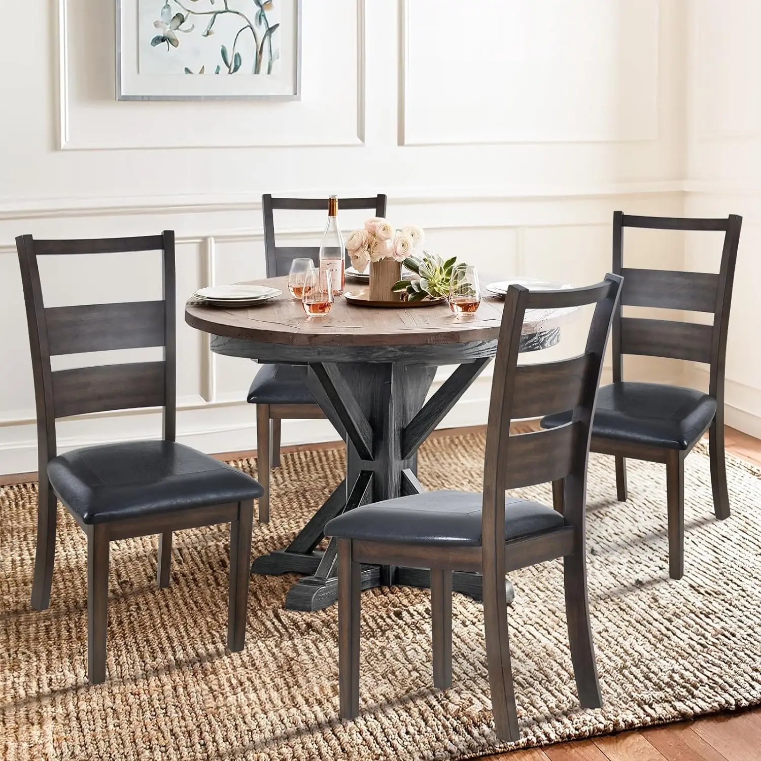 Набор мягких обеденных стульев COLAMY из 6 предметов стул для столовой кухни с