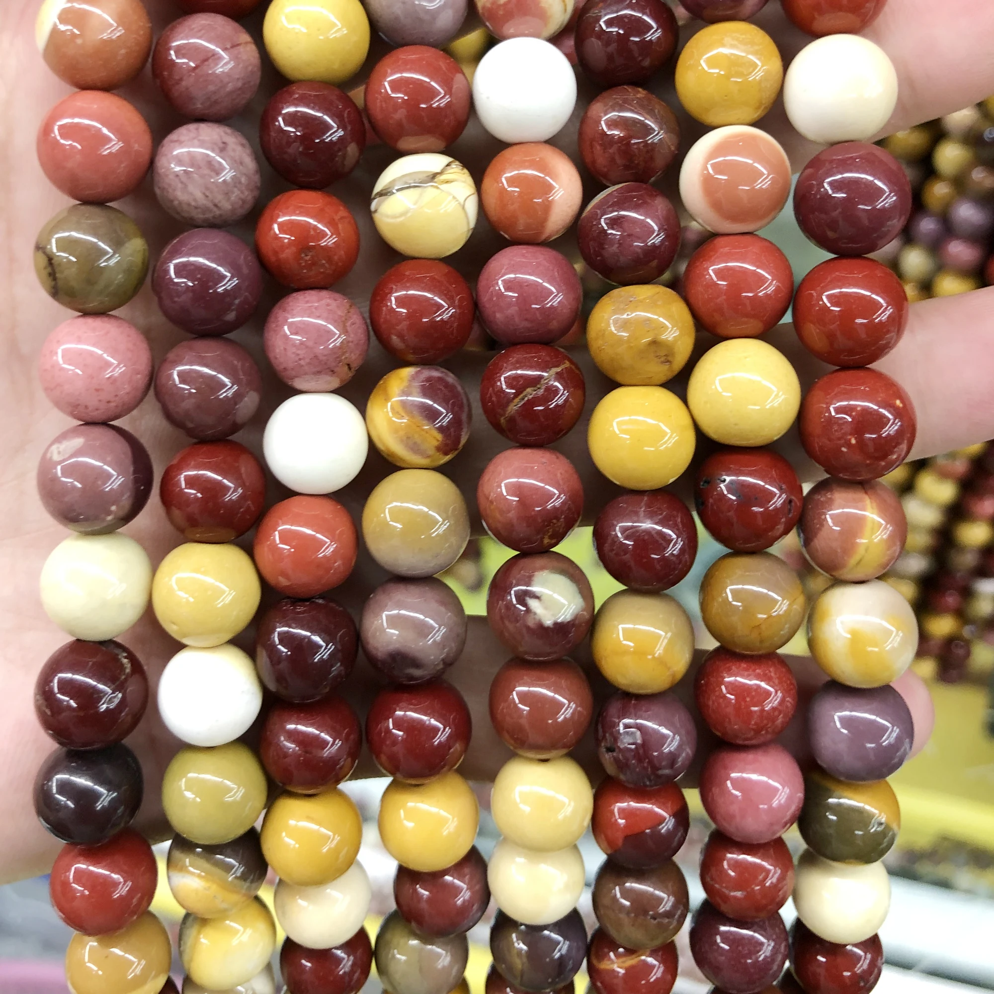

Natural Stone Beads Mookaite Jasper Beads Round Gemstone Beads 4mm 6mm 8mm 10mm 12mm 15''