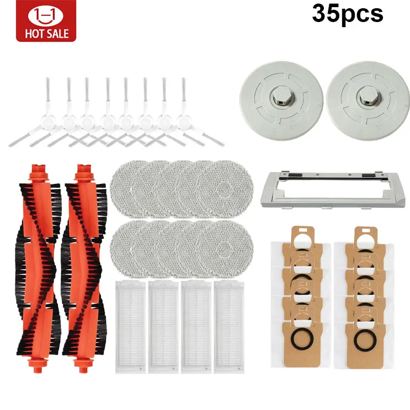Для Xiaomi Mijia M30 Pro C107 запасные части, аксессуары, тканевый мешок для швабры, мешок для пыли, фильтр Hepa, основная щетка