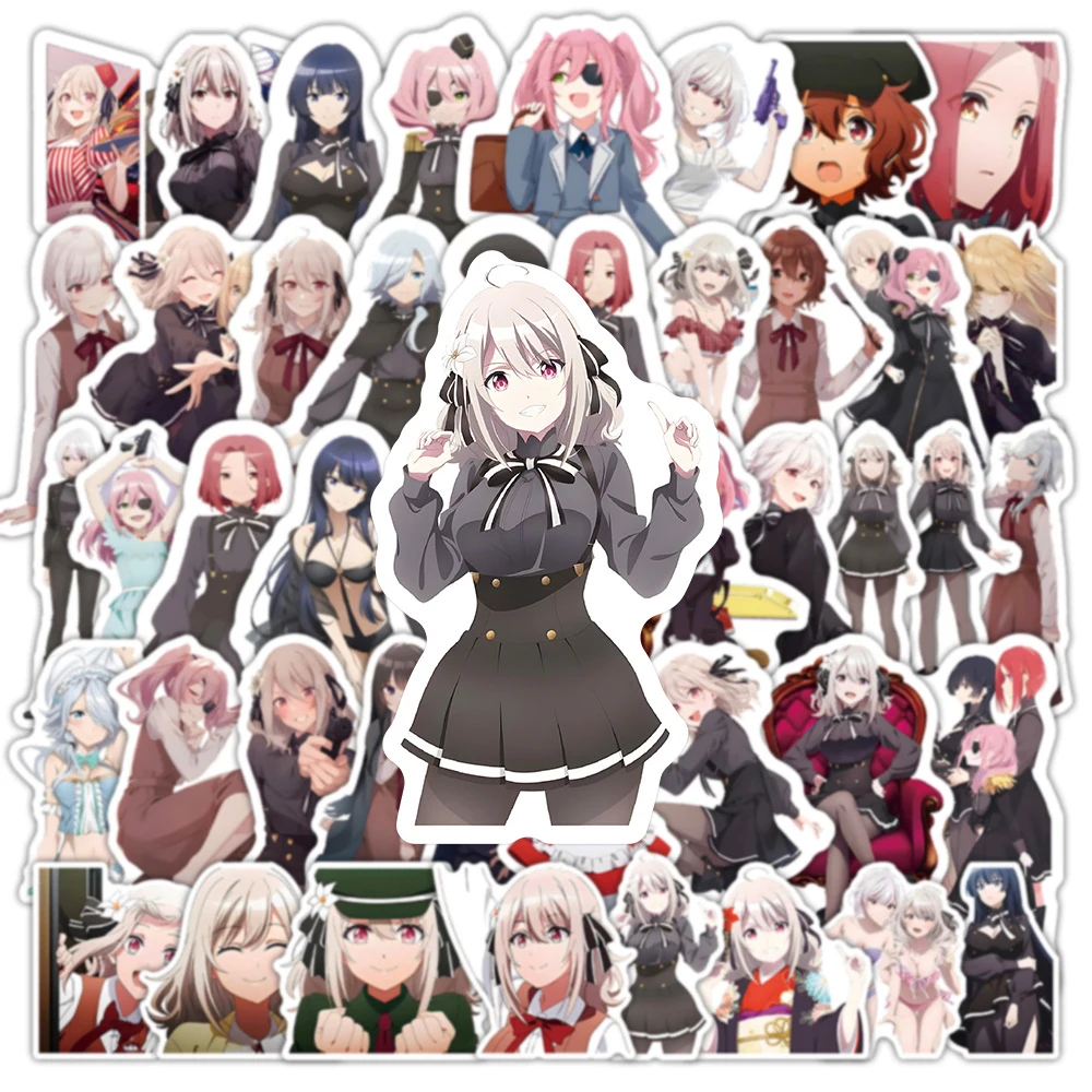 10/30/53 шт. аниме Шпионская комната Наклейки Милый Мультфильм Сексуальная девушка