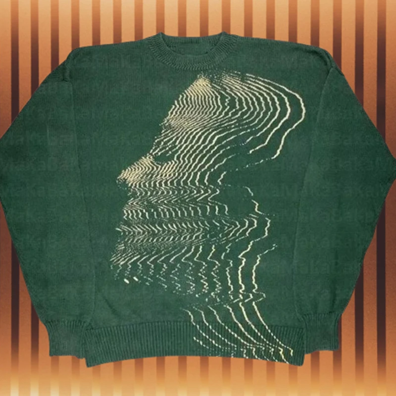 Свитер В Стиле Ретро Для Мужчин И Женщин Свободный Уличный Топ С Длинными