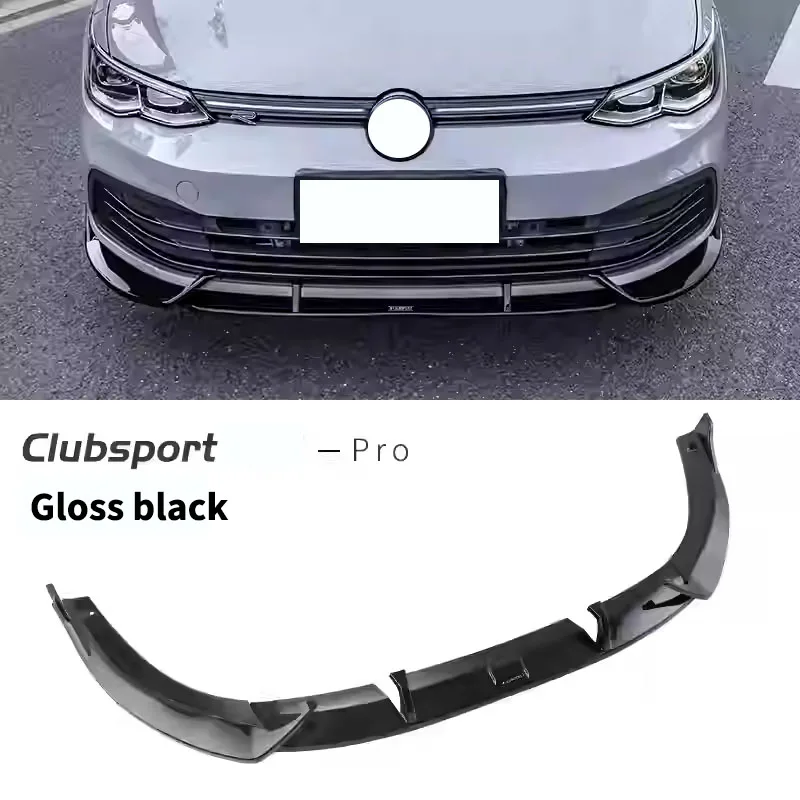 

Для Volkswagen Golf 8 MK8 GTI R-Line Pro 2021 2022 2023, автомобильный передний бампер, разделитель губ, диффузор, спойлер, аксессуары, комплекты кузова