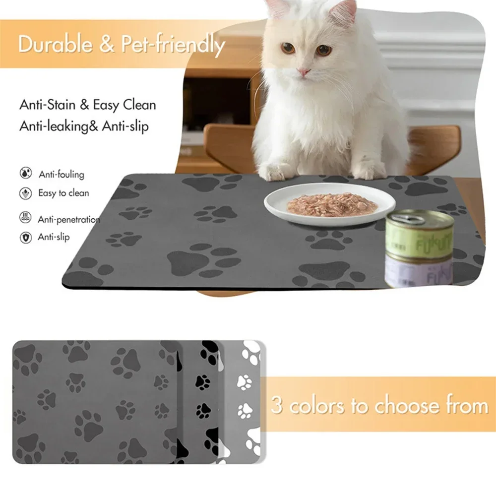 Коврик для кормления домашних животных впитывающий нескользящий