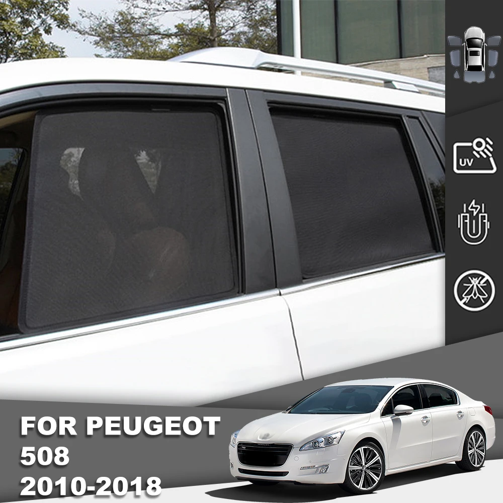 Магнитный автомобильный солнцезащитный козырек для Peugeot 508 седан 2010-2018 передняя