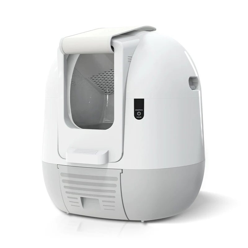 

Hot sale plastic pet fully enclosed large pet cleaning smart cat litter box toilet