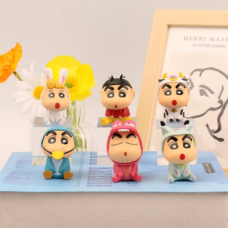 

Kawaii Crayon Shin-Chan аниме фигурки аниме игрушки детские игрушки для мальчиков Мультяшные украшения модель девочка кукла домашний Декор подарок н...