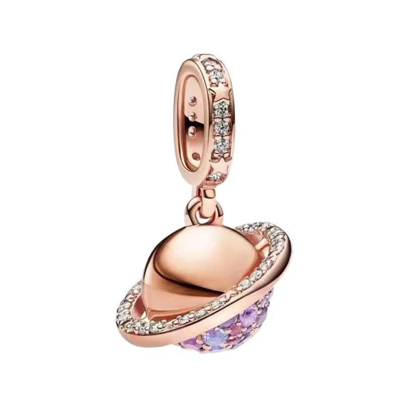 2023 NEWEST!!! 925 Sterling Silver Cosmic Planet Series Charm Bead Fit Original Pandora Bracelet Women Jewelry DIY Gift Making images - 6