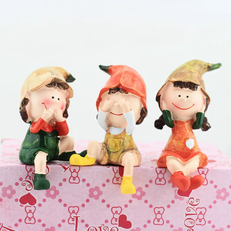 

3 шт., Мультяшные куклы из смолы