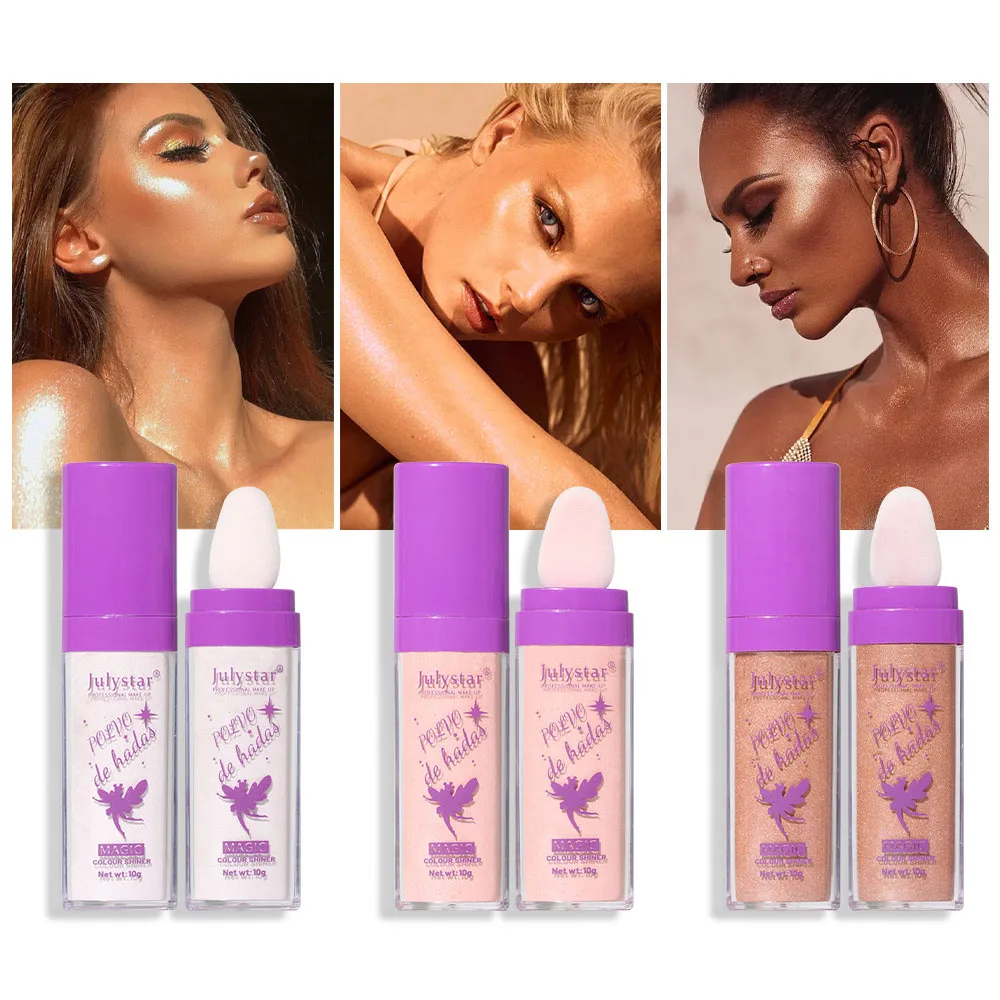 New White Moonlight Highlighter Powder Polvo De Hadas Glitter Powder Shimmer Contour Powder for Face Body Highlight Makeup 1 New White Moonlight Highlighter Powder Polvo De Hadas Glitter Powder Shimmer Contour Powder for Face Body Highlight Makeup 1