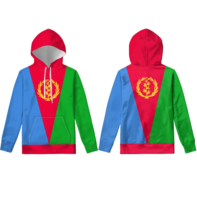 Eritrea Flag pullover Men's hoodies free custom made name number photo sweaters the state of boy clothes
