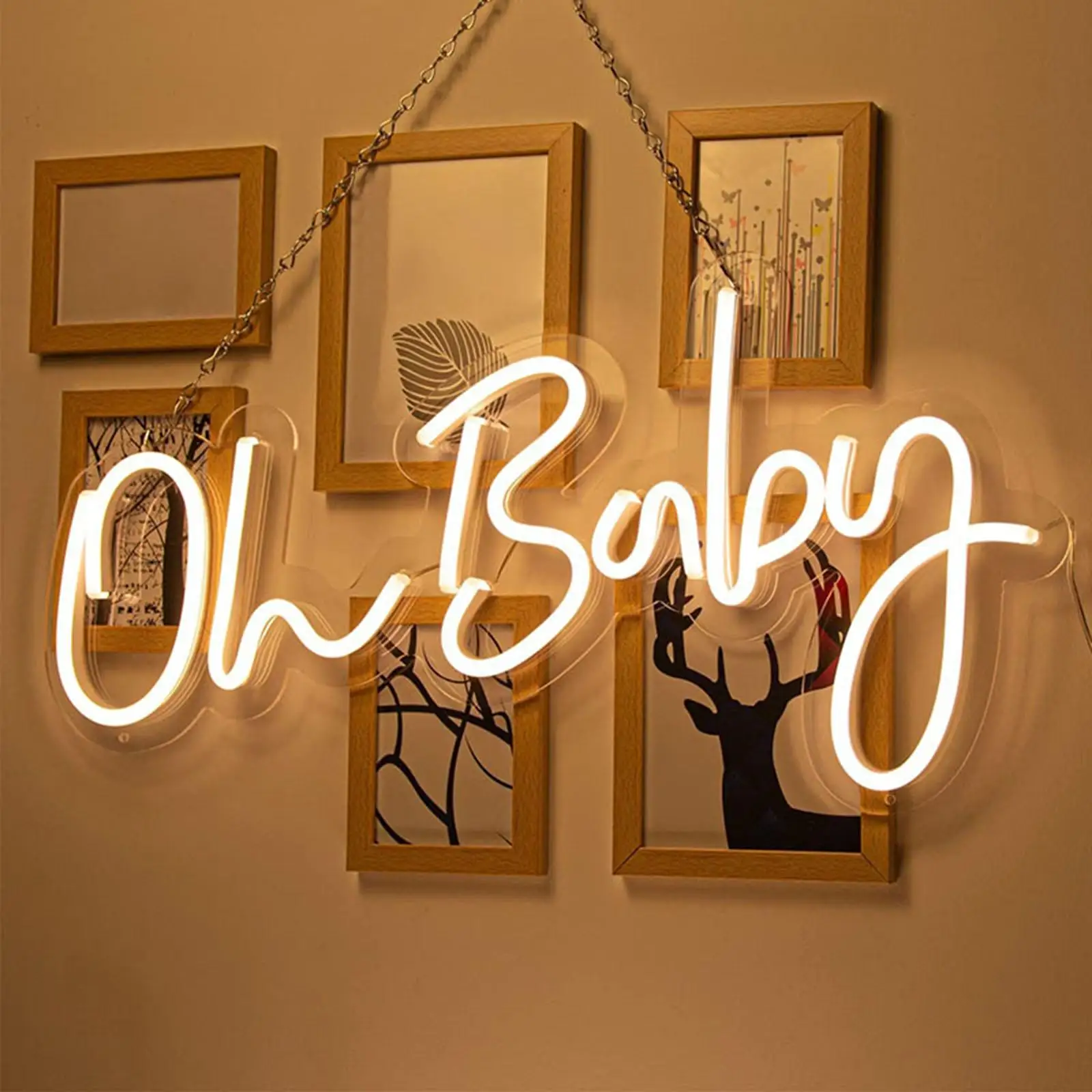 

Sign Neon Light Reusable Big Size Dimmable LED Signs Warm White Night Light for Club Backdrop Bar Party Birthday