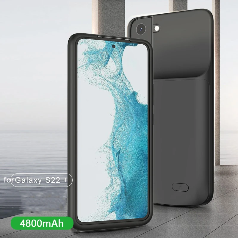 

Портативный внешний аккумулятор на 4800 мАч, задняя крышка с зажимом, аккумулятор, чехол для Samsung S22Ultra, Внешний аккумулятор со встроенным разъемом, ударопрочный