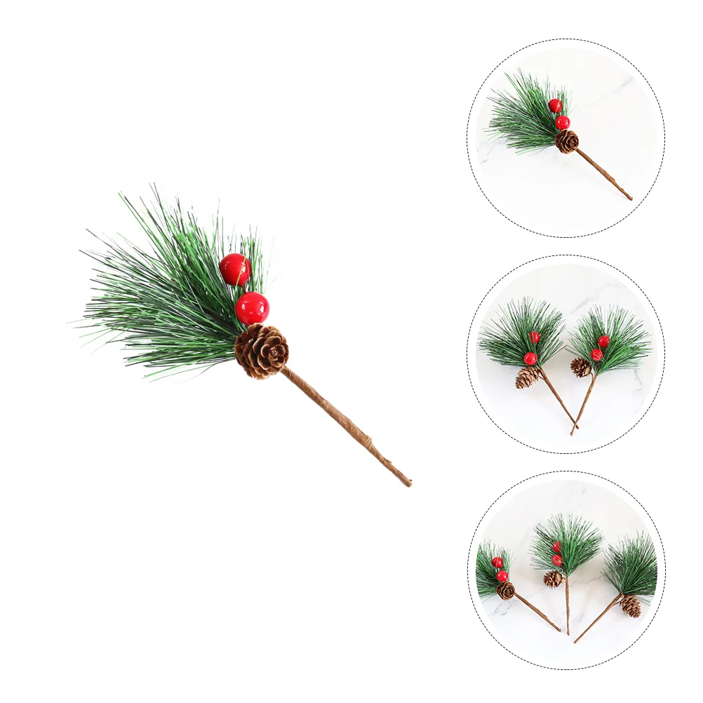 

6 Artificial Berry Stem Berry Branches Berry Stem Decor Xmas Adornment