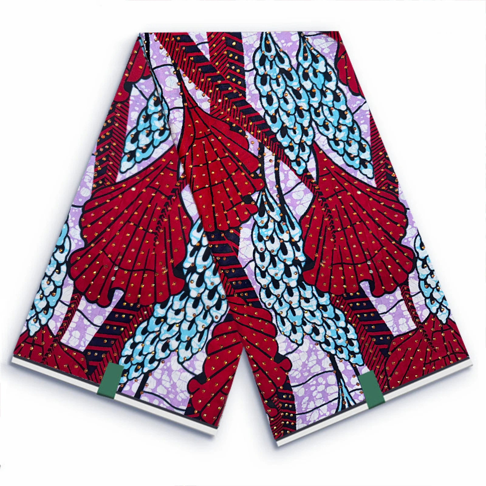 Высококачественная африканская ткань со стразами дизайн настоящий воск Анкара