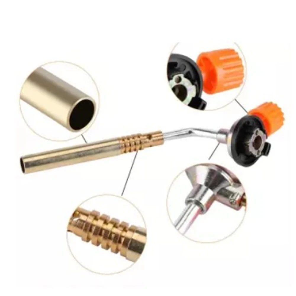 

Flamethrower Burner Butane Gas Blow Torch Hand Ignition Camping Welding BBQ Gas Torch For Cooking Soldering Brazing Camping