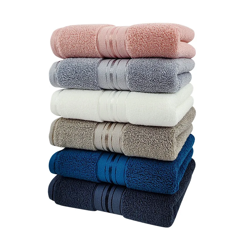 

140g thickened gift towel, pure cotton, commercial supermarket, household adult large towel, plain color, out of stock