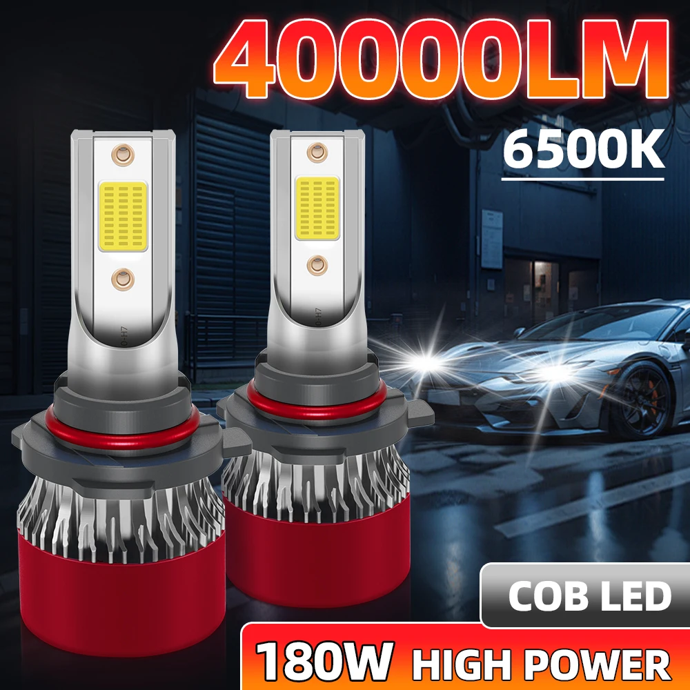 

9006 Светодиодная фара Canbus 40000LM COB H4 H1 H11 9005 HB3 9012 HIR2 H7 180 Вт 6500K H13 Лампы Турбовентиляторы Автомобильные светодиодные противотуманные фары 12 В Инструменты