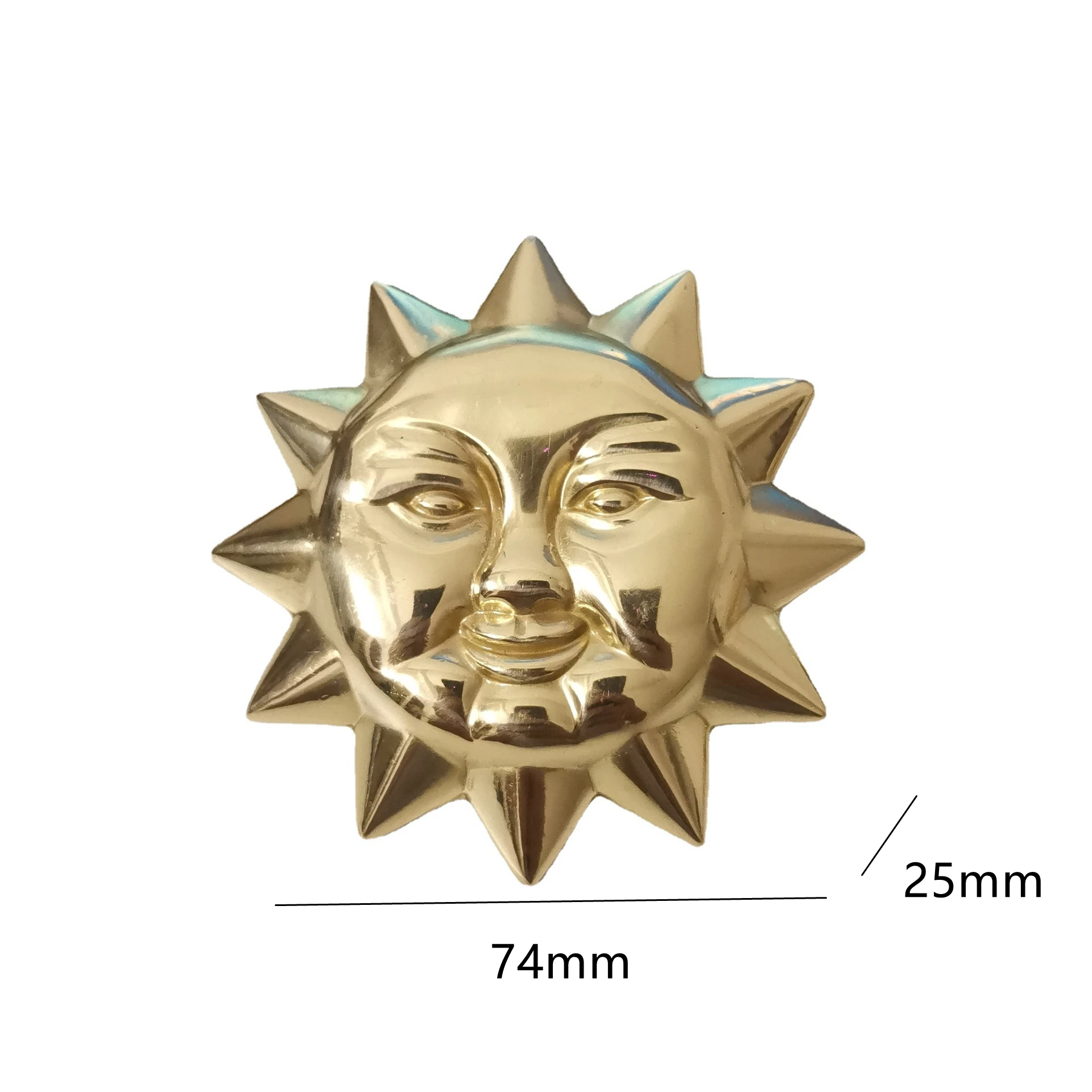 

Латунные ручки Sun Moon для шкафа, кухонного шкафа, винного шкафа, ящика, ручки для домашнего декора, мебельная фурнитура