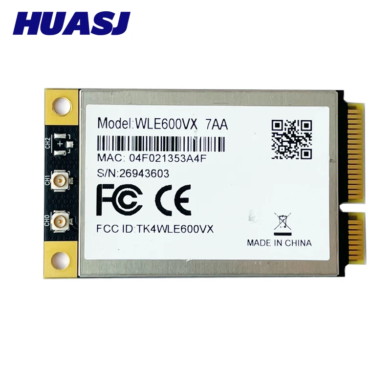 HUASJ WLE600VX 7AA QCA9882 Двухдиапазонная Wi-Fi карта mini PCI-E 802.11ac 2 × MIMO WIFI модуль
