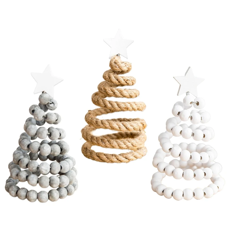 

Wood Christmas Tree Ornament for Home Bedroom Dormitory Decoration Gift