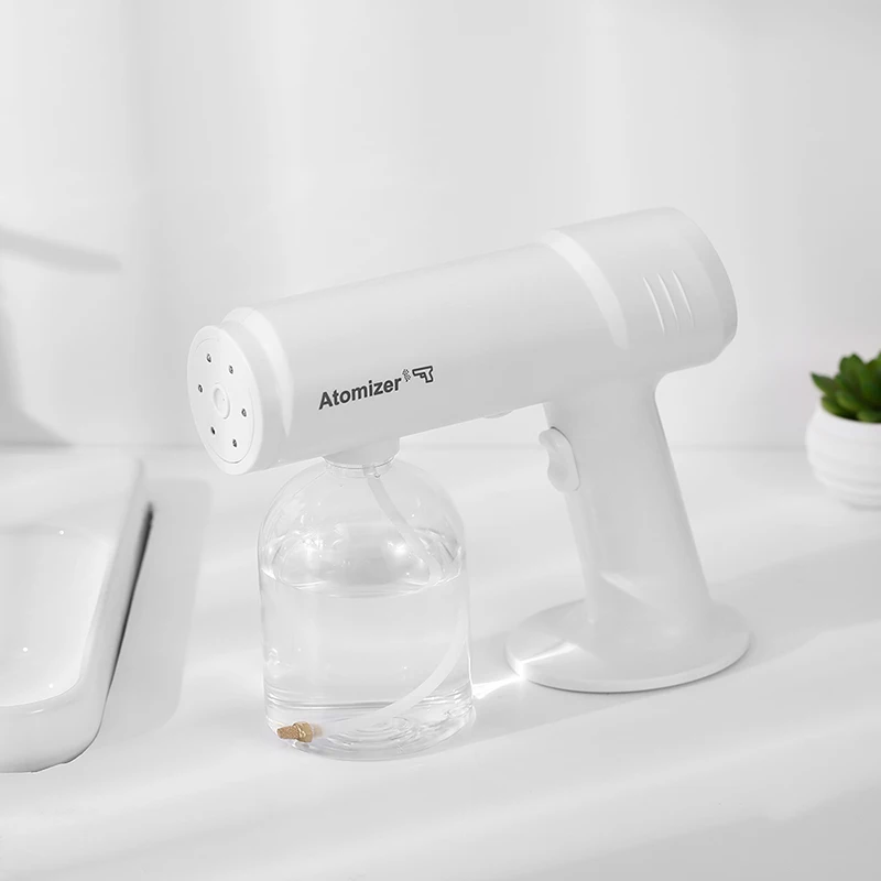 

500ml Wireless Nano Blue Light Steam Spray Gun Atomization Disinfection Sprayer Household Portable Large Capacity Sanitizer