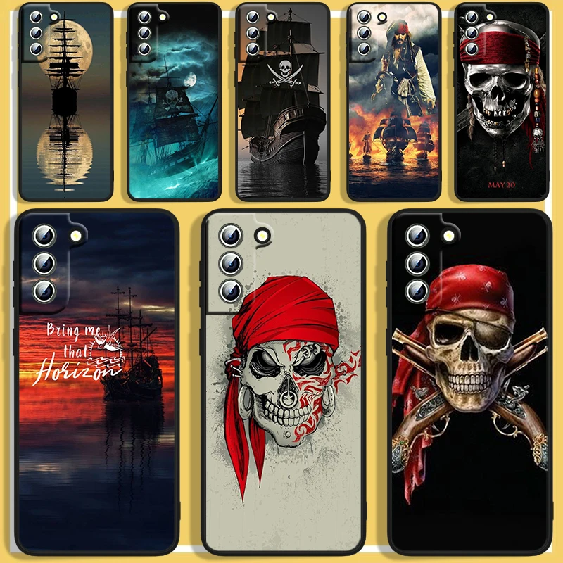 

Pirates of the Caribbean Phone Case For Samsung S8 S9 S10 S20 S21 S22 Plus 4G S10e 5G Lite Ultra FE Black Iuxury Back Soft Capa