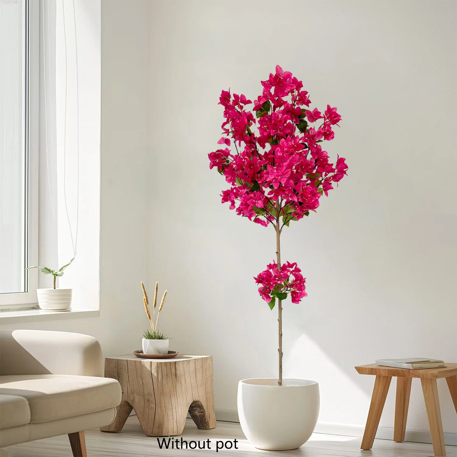 120/180 см искусственный цветок сливы дерево натуральный ствол шелковые