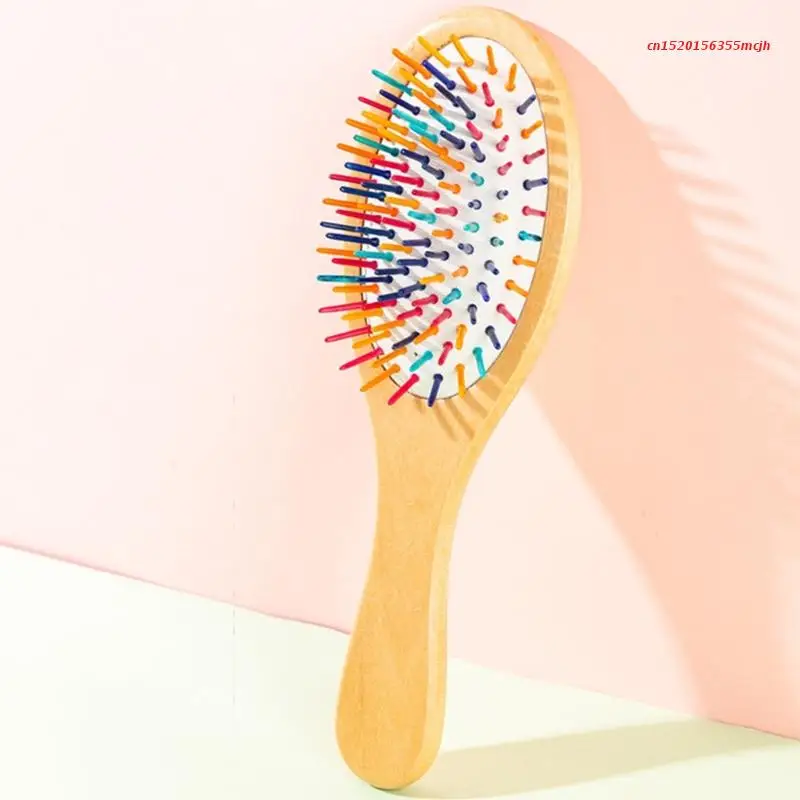 

Профессиональная деревянная Массажная щетка для волос Антистатическая щетка для волос инструмент для парикмахерской Прямая поставка