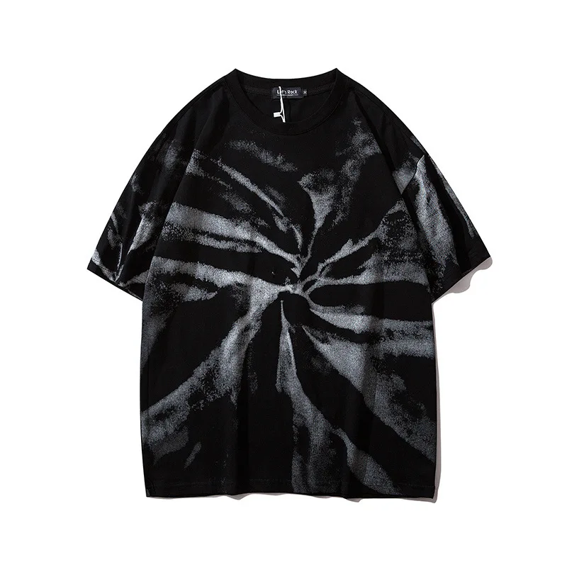 

Spray Painting Graffiti Original Design T-shirt Summer Men and Women Dark Lazy Fashion Short Sleeve Oversized T-shirt Clothing