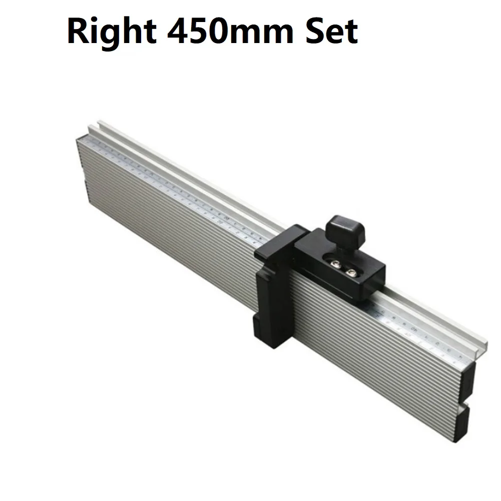 

45cm Aluminum Profile T Track T Slot Miter Connector Woodworking Push Handle Simple Backer Left Ringht W Limit Carpenter Scale