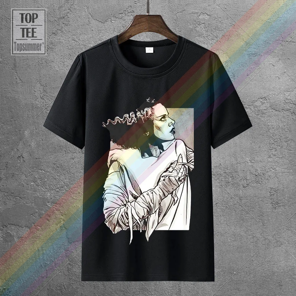 

The Bride Of Frankenstein Movie Poster Homme Funny Tshirt Hip Hop Clothing Tshirts Gym T Shirts Brand