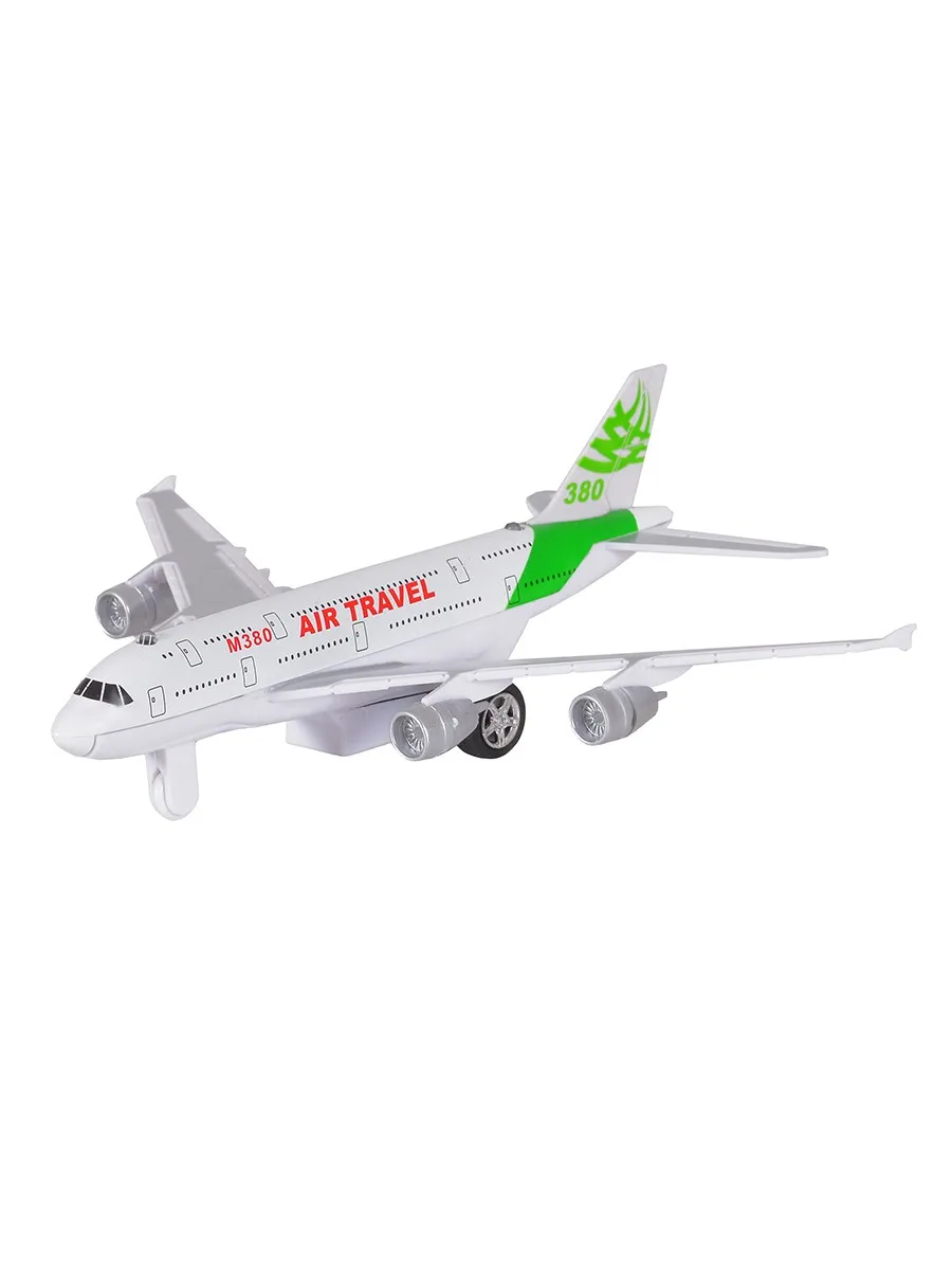 Модель самолета &quotAIRBUS A380&quot 1:300 (17 5см) свет звук инерция 19870 | Игрушки и хобби
