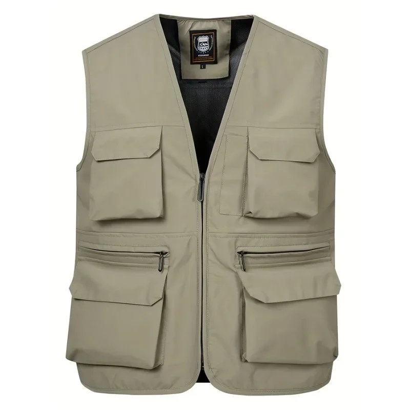 Ветровка женская Рабочая с несколькими карманами без рукавов Охотничья