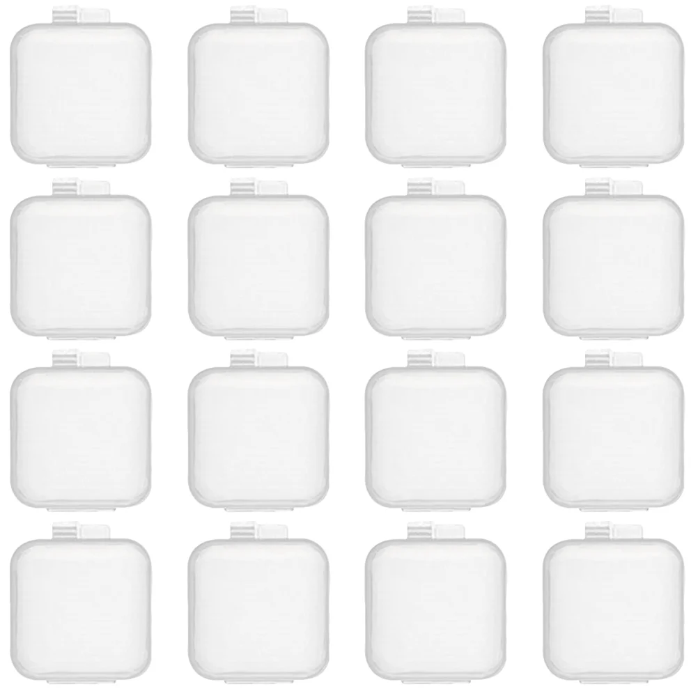 

100 шт., органайзер для колец и ювелирных изделий из прозрачного пластика