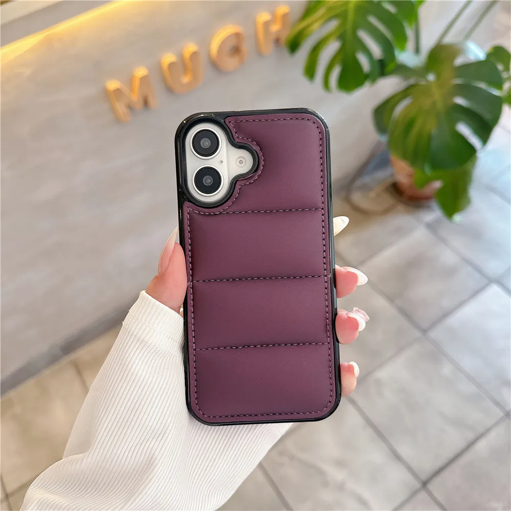 Чехол с подушкой безопасности Liquid Down Jacket для iPhone 16 15 14 плюс 13 12 Mini 11 Pro Max X XR XS