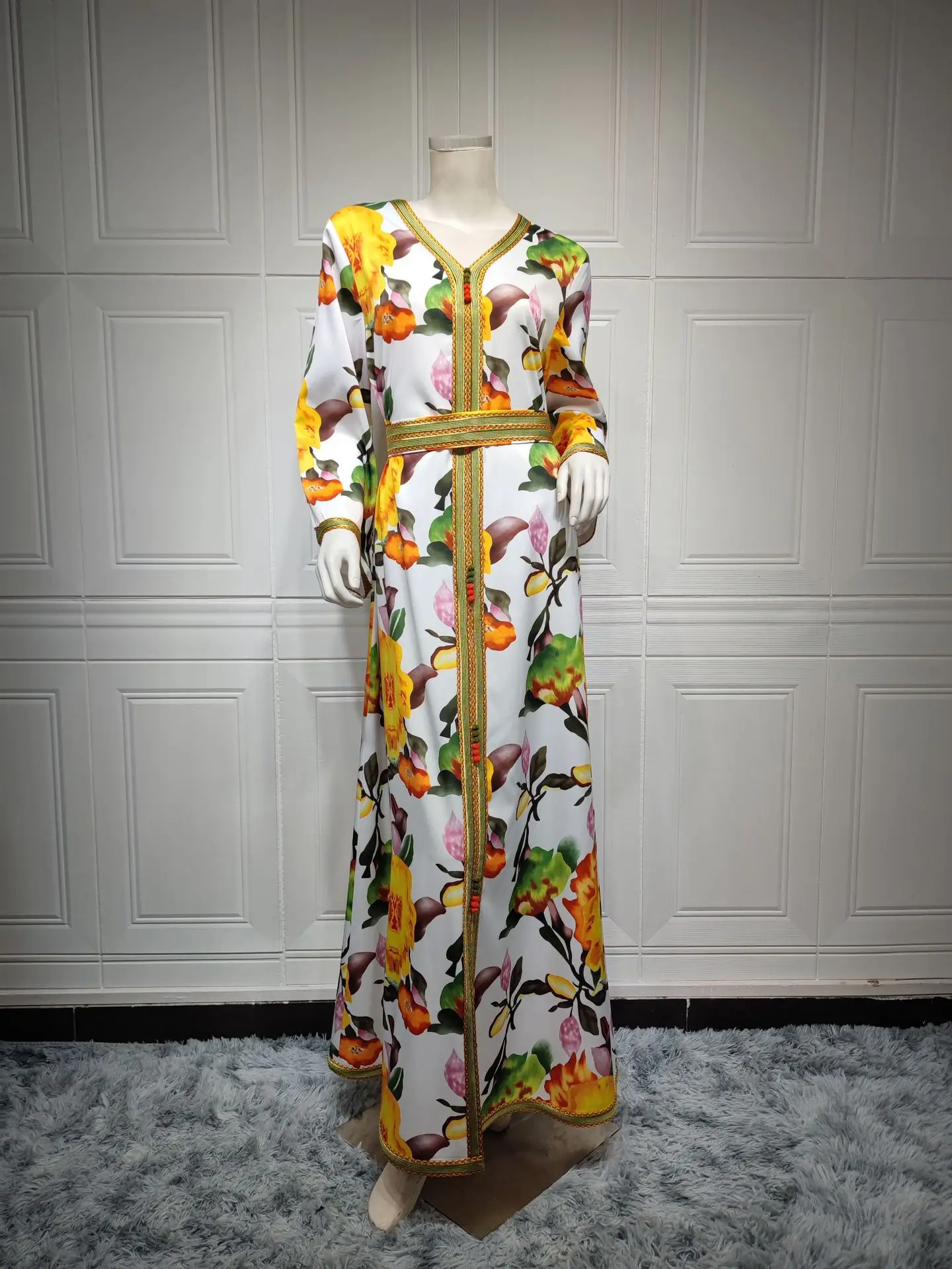 Abaya Dubai Turkey Muslim Fashion Hijab Dress Saudi Arabia Jalabiya Abayas for Women Islam Moroccan Kaftan Robe Musulmane Longue