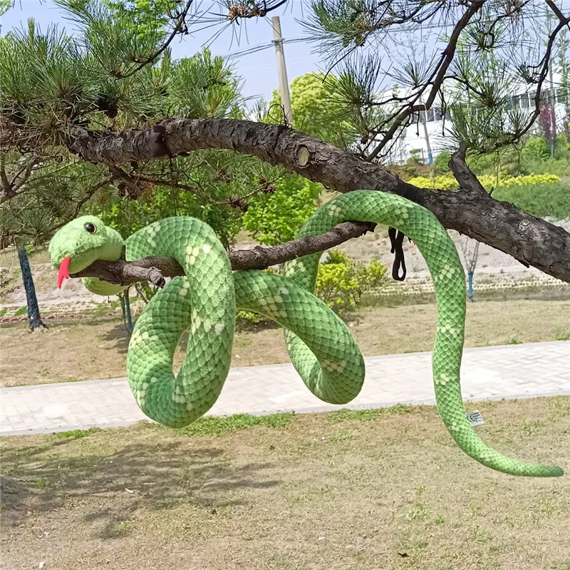 

190/280cm Simulation Snakes Plush Toy Stuffed Animal Snake Plushie Long Anaconda Tricky Game Halloween Kids Boys Gift Decor