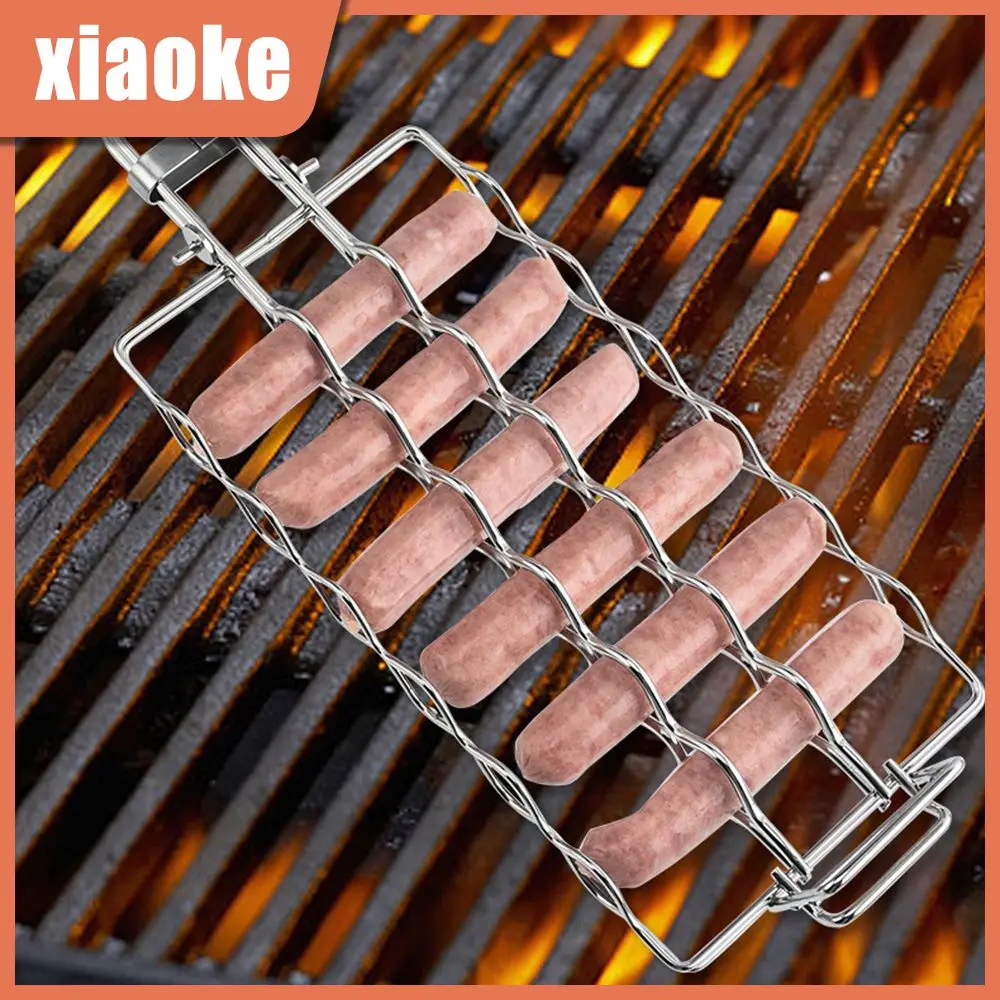 

Not Easy To Hot Hands Barbecue Grill Three-dimensional Space Capacity Modern Minimalist Barbecue Net Clip Comfortable Grip