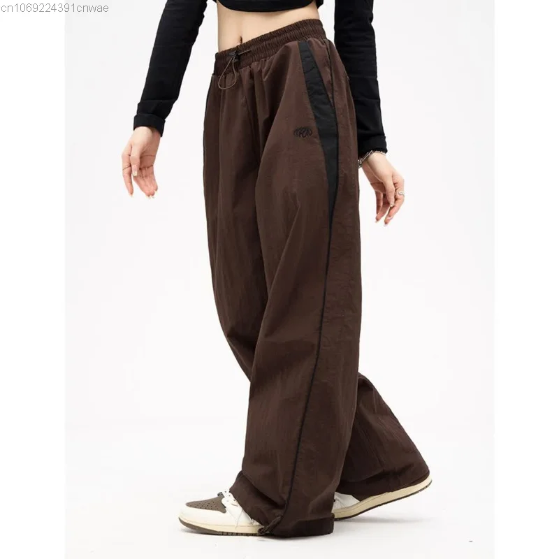 Брюки женские в стиле хип-хоп повседневные брюки с широкими штанинами Джоггеры