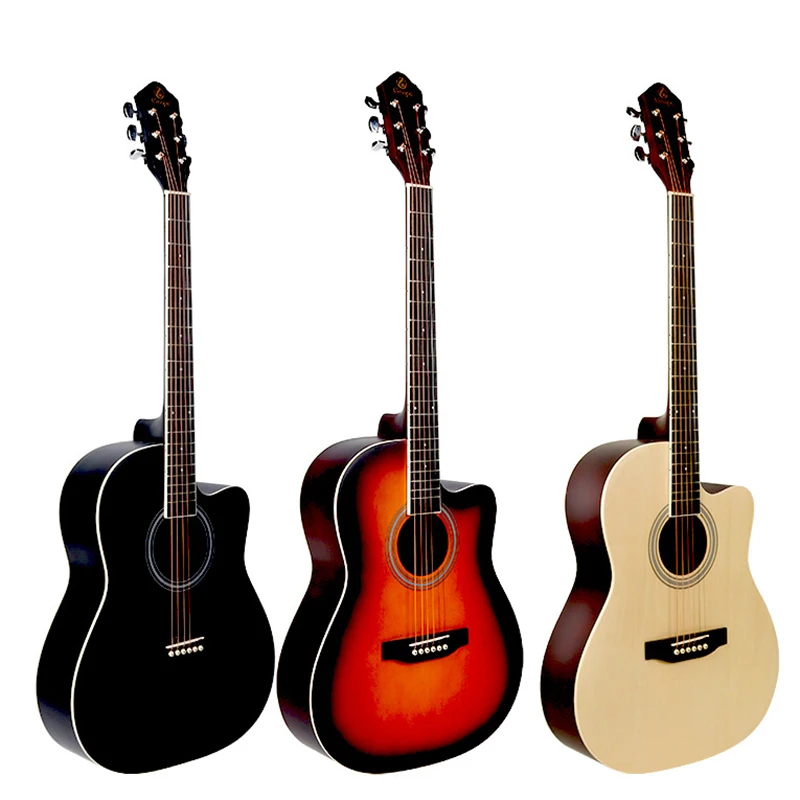 

Country 6 String Acoustic Guitar Travel Knob Beginner High Quality Guitar Large Wood Guitarra Espanola Musical Instrument