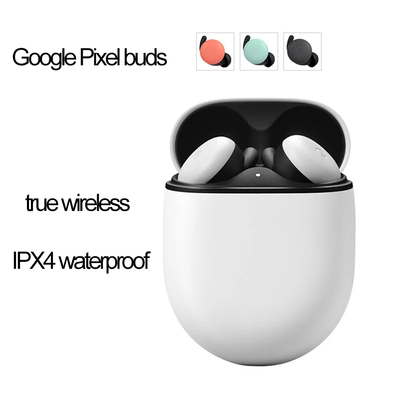 Google-auriculares inalámbricos Pixel Buds A Series 2, cascos con Bluetooth 5,0, resistentes al agua, con Control táctil y micrófono