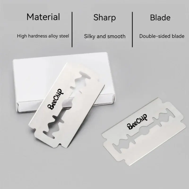 Брендовые стальные лезвия BeeChip Nerhua компактные портативные мужские для бритья