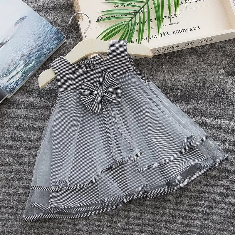 Платья принцессы новое платье для девочек летнее модное кружевное Детская
