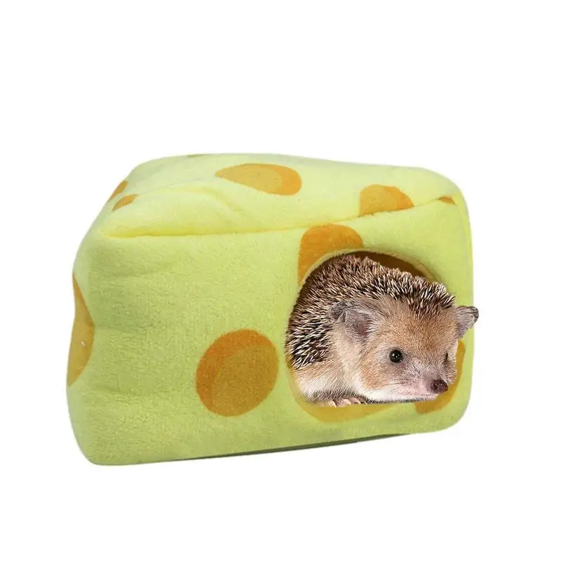 

Cute Hamster House Winter Warm Soft Beds New Cheese Small Animal Nest For Hamster Hedgehog Rabbit Pet Accessories Hot Sale 2023