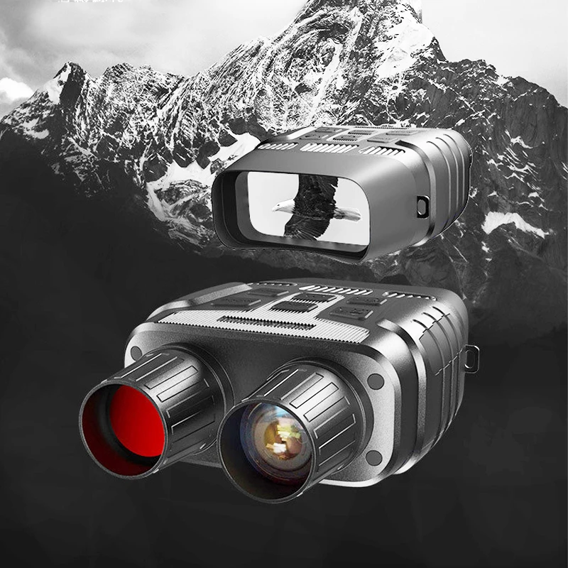 

Night Vision Binoculars 1080P 300M 4X Optical Full Dark Digital IR Telescope 2.3' Screen Photo Video Recording Hunting Camera