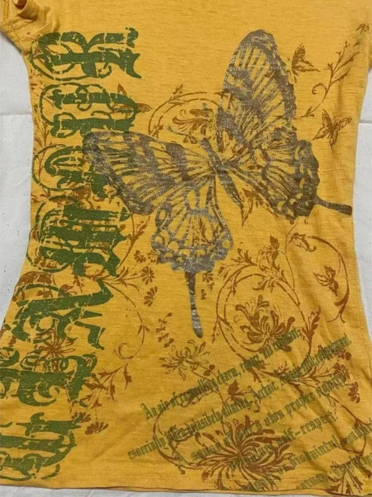 Женская винтажная блузка в стиле ретро желтая Повседневная Блузка американском