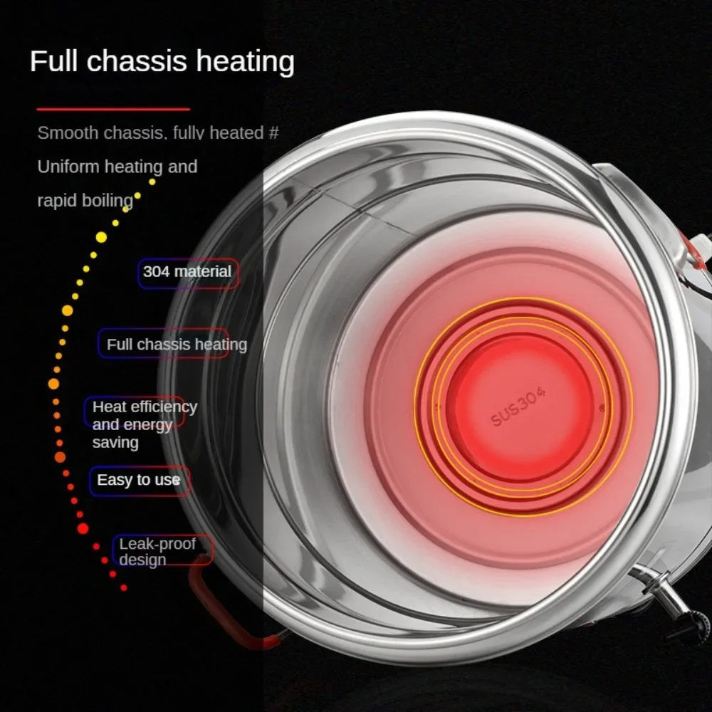 Электрический резервуар для горячей воды большой емкости с контролем