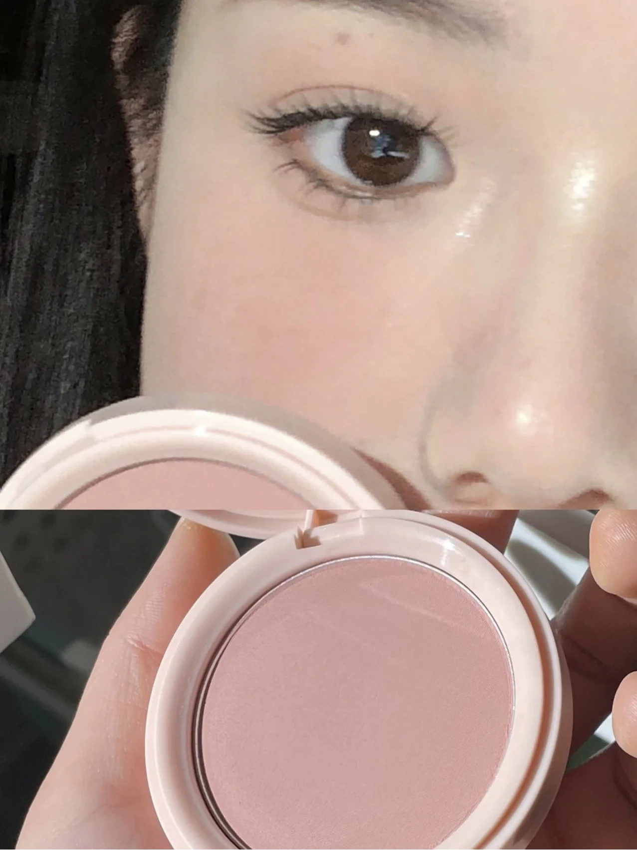 Полипропиленовые румяна, пурпурный матовый PK07, клубничное молоко VL01, нежное и чистое