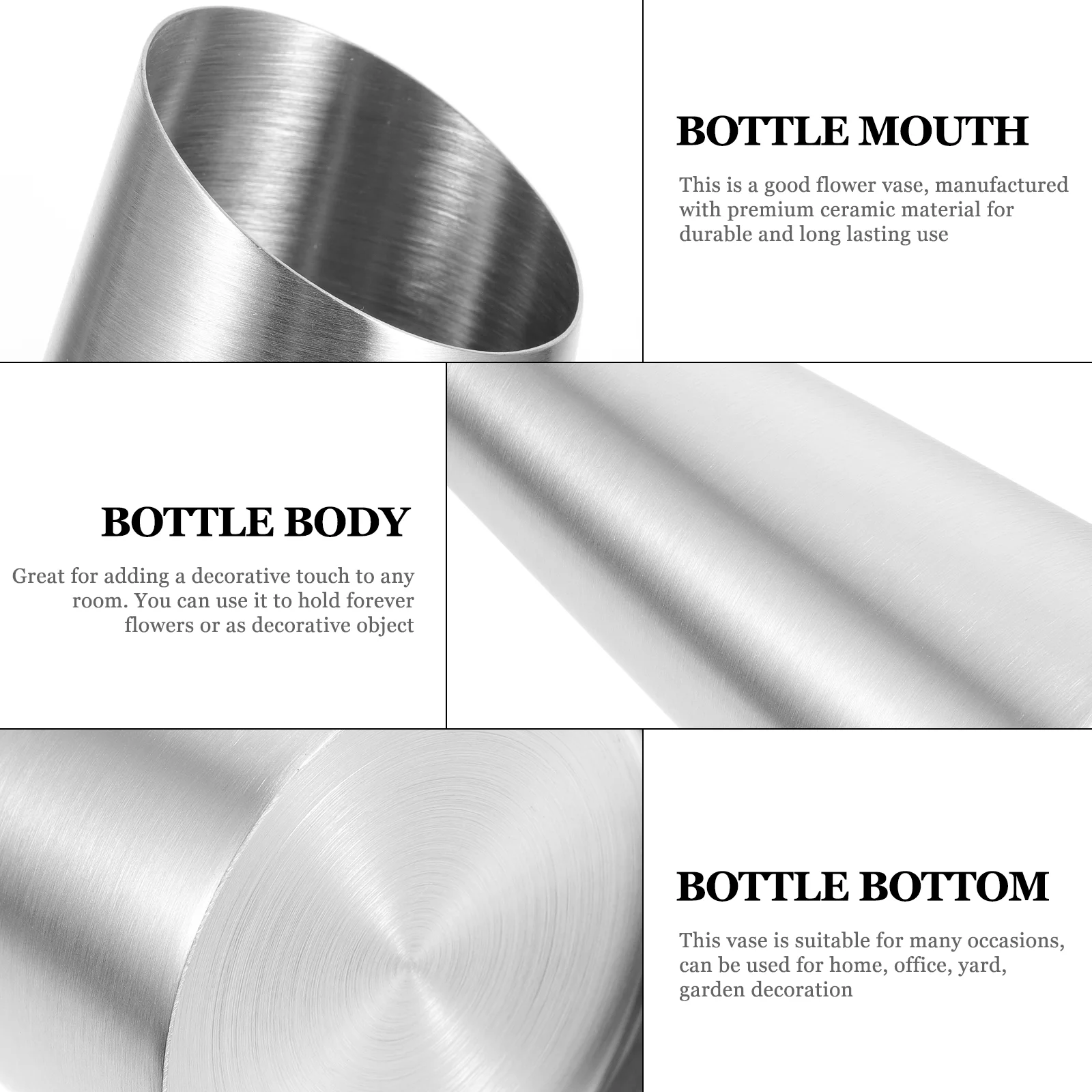 Ваза из нержавеющей стали домашняя цветочная композиция горшки цветочный горшок